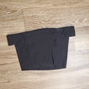 Very fitted black crop top